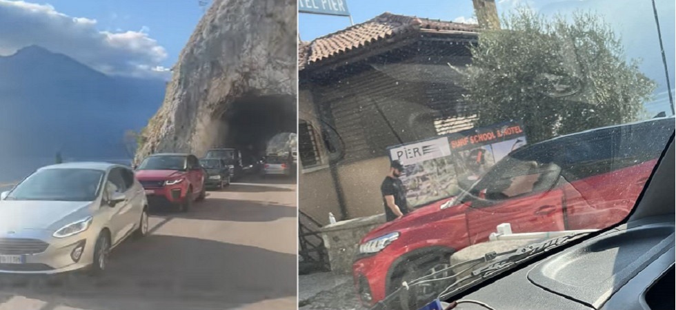 Foto e video di Oscar Perini - Soccorso stradale Aci Global Code e rallentamenti sulla Gardasana: si gira uno spot pubblicitario della Dr